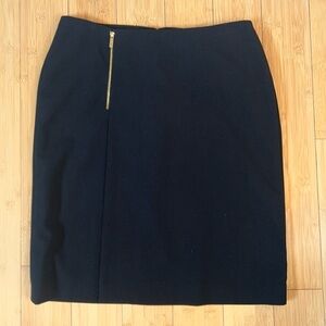 Calvin Klein Black Pencil Skirt with Gold Embellishments size 6